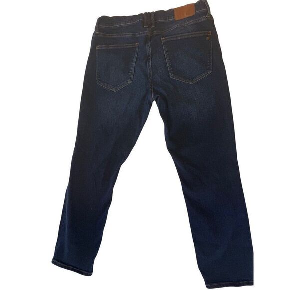 Madewell Mid-Rise Skinny Jeans Dark Wash Sz 30 EUC Stretch Preppy Classic Dark - Picture 7 of 9